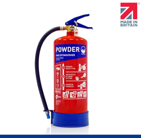 Marine 6kg ABC Powder Fire Extinguisher