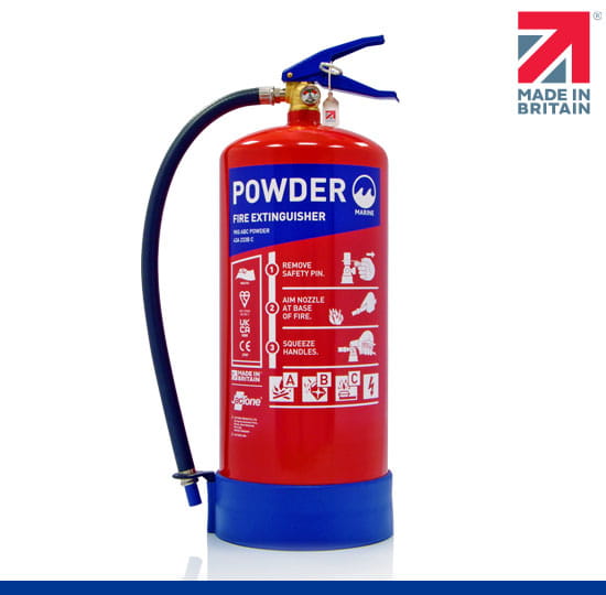 Marine 9kg ABC Powder Fire Extinguisher
