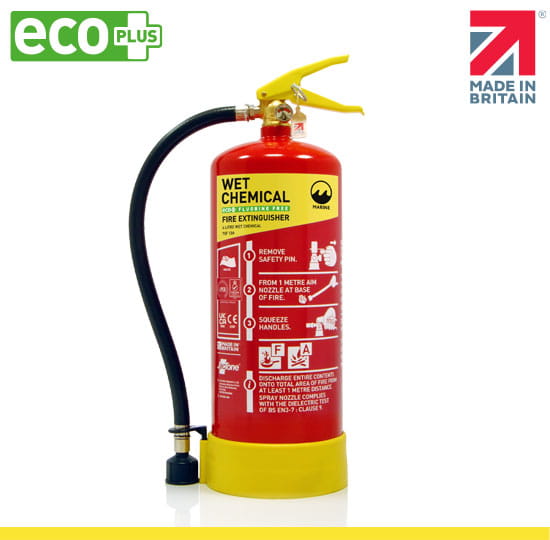 Marine 6 Litre Wet Chemical Eco PLUS Fire Extinguisher with Hose