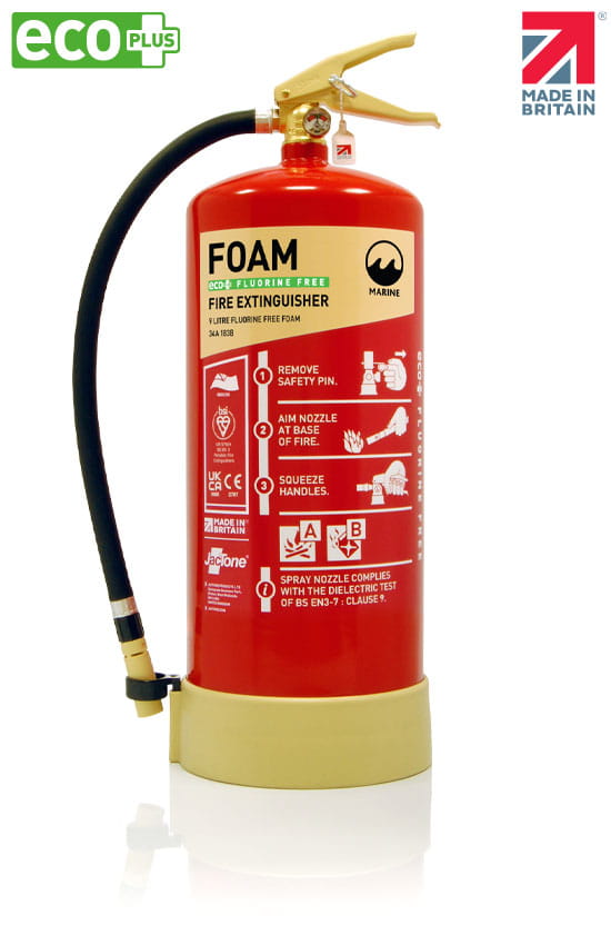 Marine Range 9 Litre Foam Eco PLUS Fluorine Free Fire Extinguisher