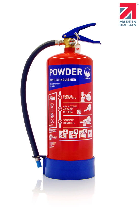 Marine Range 6kg ABC Powder Fire Extinguisher