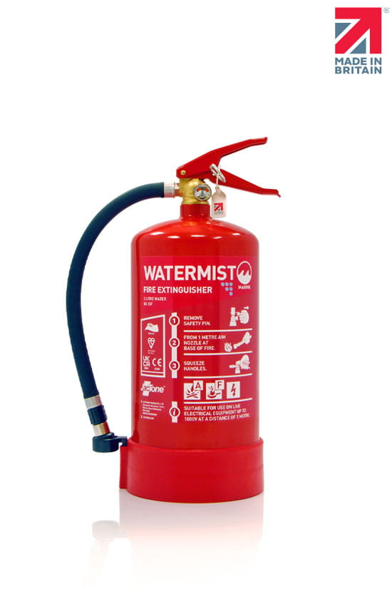 Marine Range 3 Litre Water Mist Fire Extinguisher